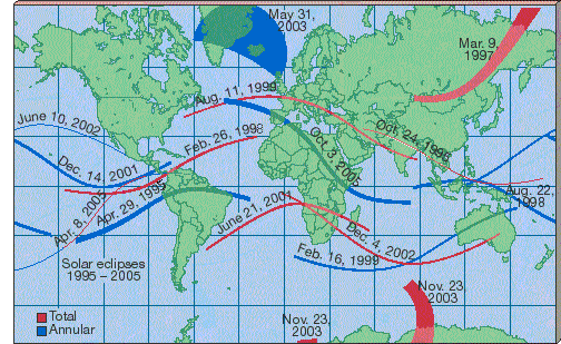 mapa dos eclipses